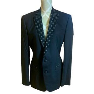 Dolce & Gabbana Printed Lapel Structured Blazer